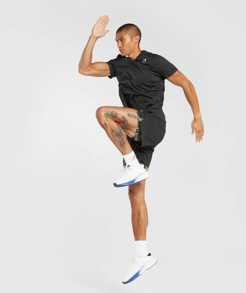 Gymshark Sport 5" 2-in-1 Shorts - Black/Cement Brown