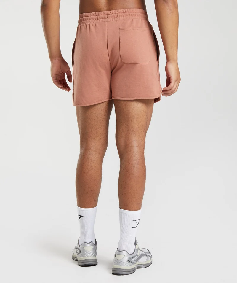 Gymshark Rest Day Sweats 4" Short - Toffee Brown