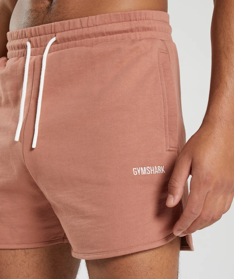 Gymshark Rest Day Sweats 4" Short - Toffee Brown