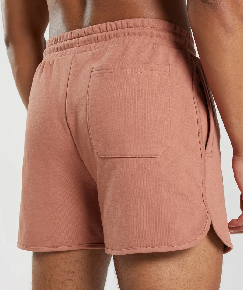 Gymshark Rest Day Sweats 4" Short - Toffee Brown