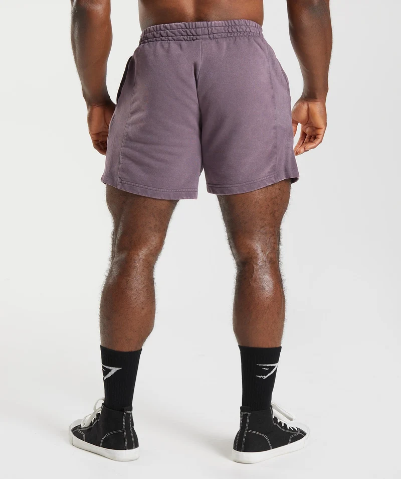 Gymshark Power Washed 5" Shorts - Musk Lilac