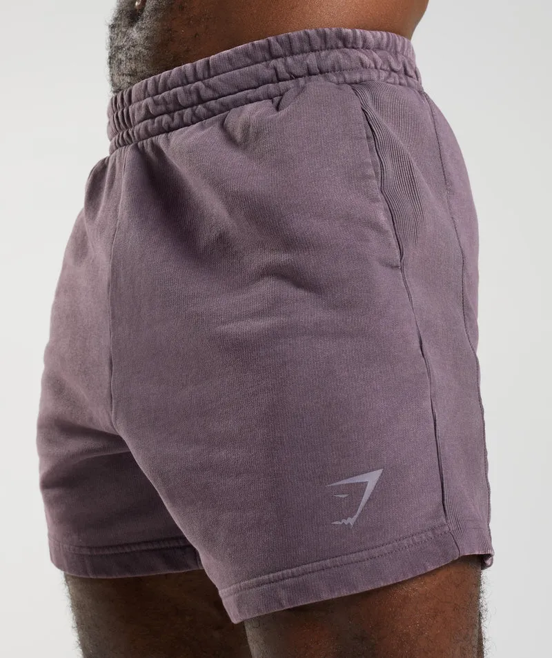 Gymshark Power Washed 5" Shorts - Musk Lilac