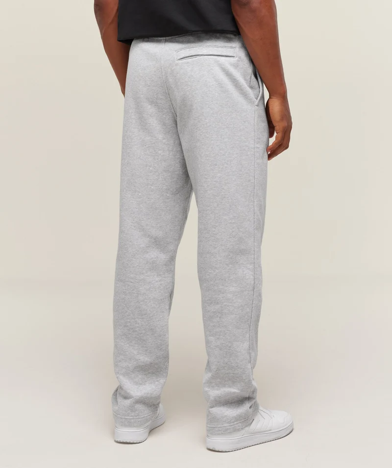 Gymshark Crest Straight Leg Joggers - Light Grey Core Marl