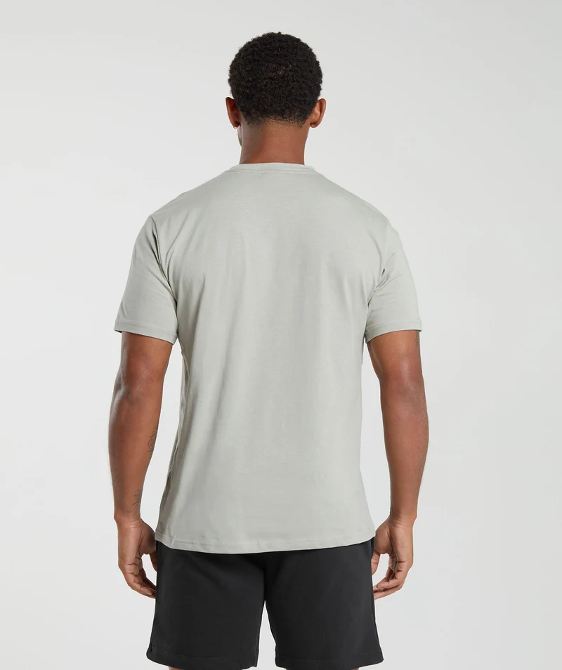 Gymshark Crest T-Shirt - Stone Grey