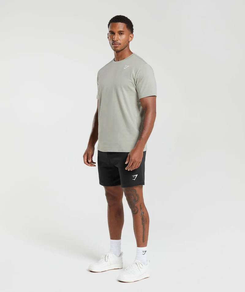 Gymshark Crest T-Shirt - Stone Grey