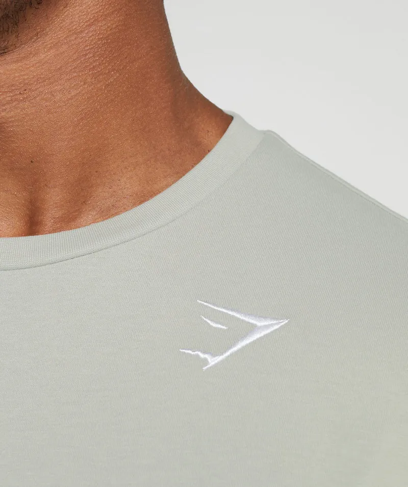 Gymshark Crest T-Shirt - Stone Grey