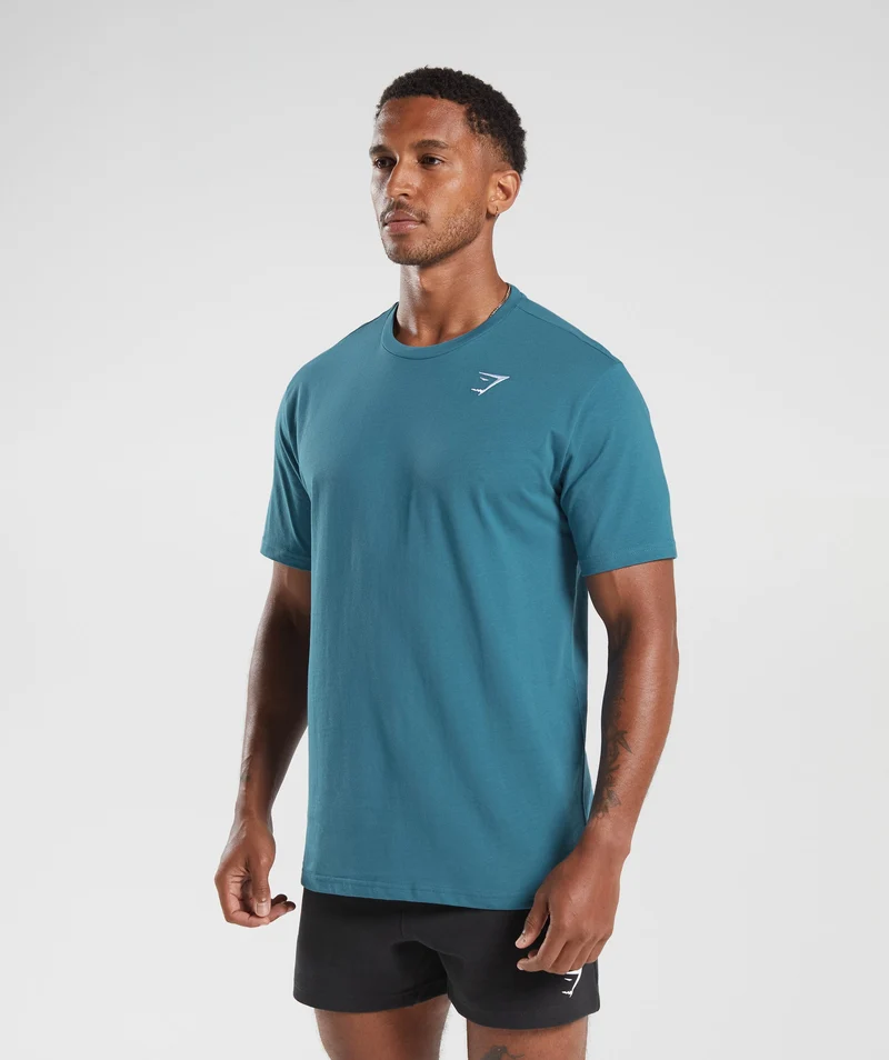 Gymshark Crest T-Shirt - Blue