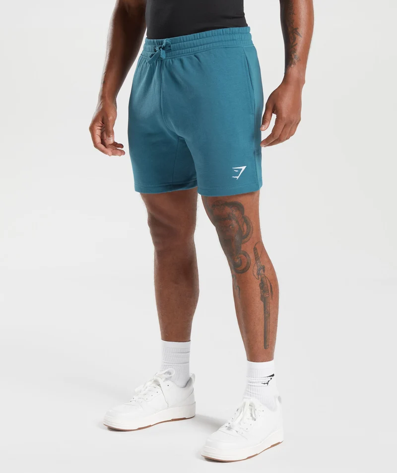 Gymshark Crest 7" Shorts - Blue