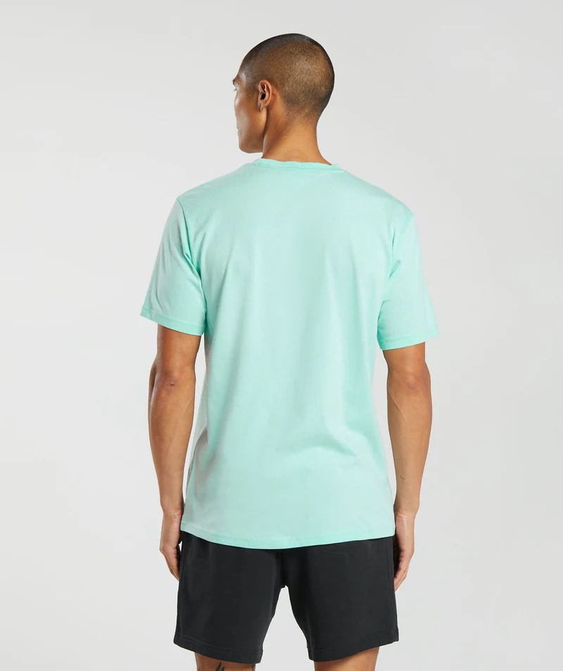 Gymshark Crest T-Shirt - Serene Blue