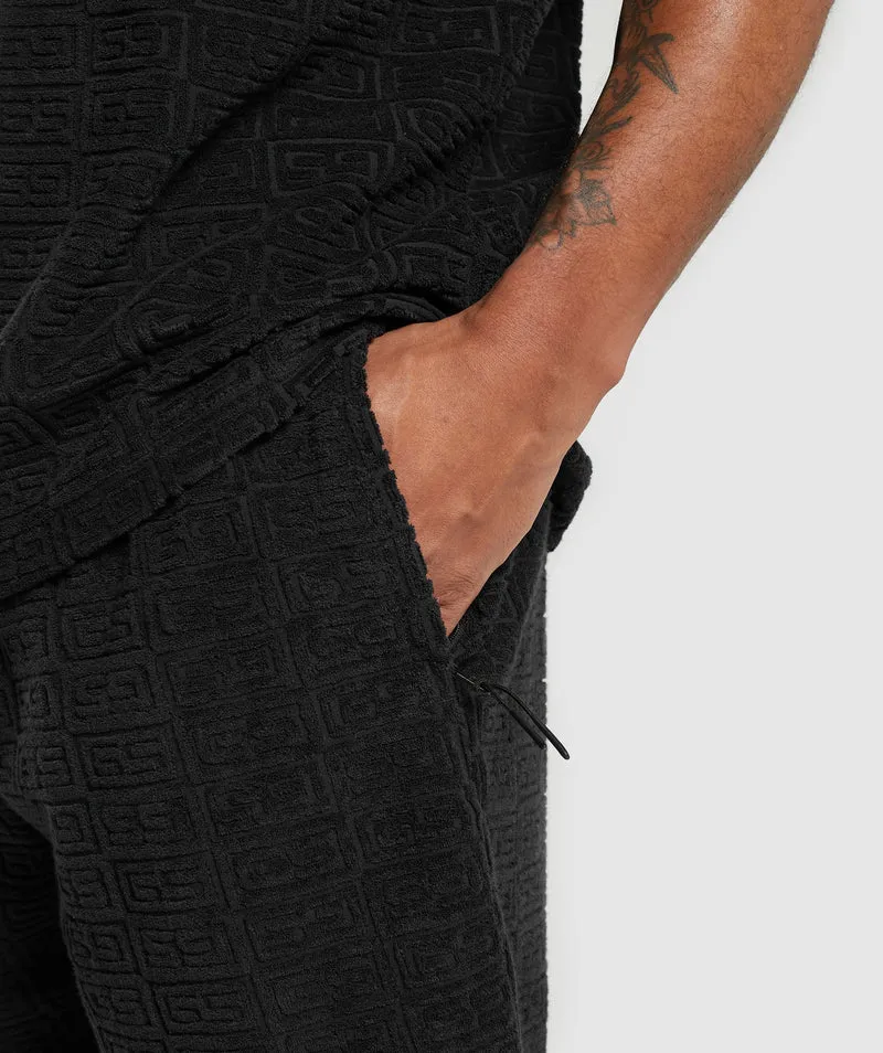 Gymshark Towelling 7" Shorts - Black