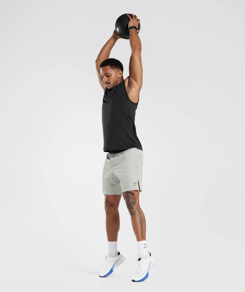 Gymshark Apex Seamless Tank - Black/Silhouette Grey