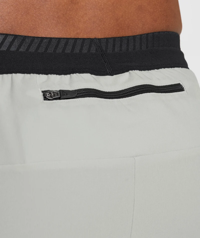 Gymshark Apex Run 4" Shorts - Light Grey