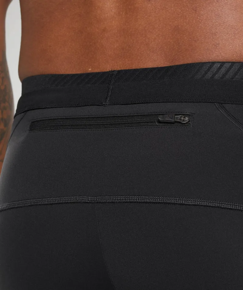 Gymshark Apex Run Half Tight - Black