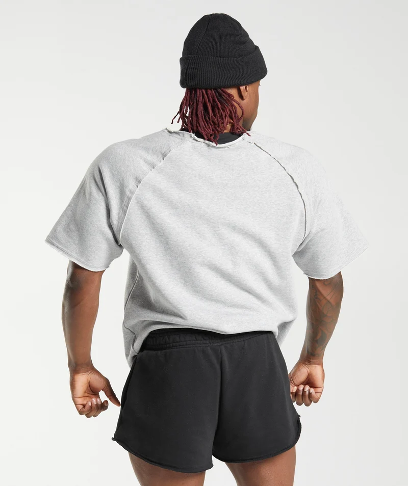 Gymshark Legacy Rag Top - Light Grey Marl