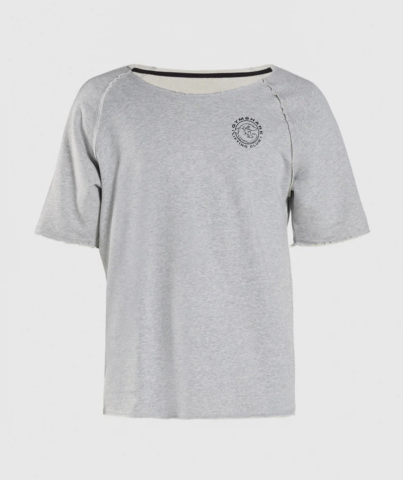 Gymshark Legacy Rag Top - Light Grey Marl