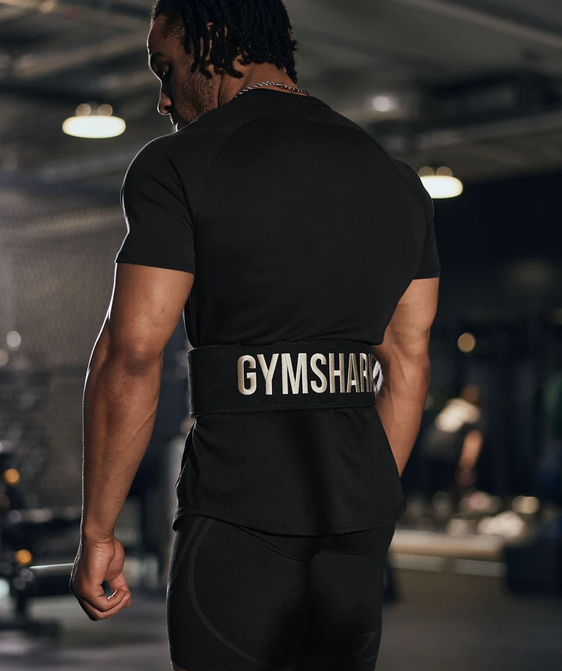 Gymshark Lever Belt - Black/Ecru White