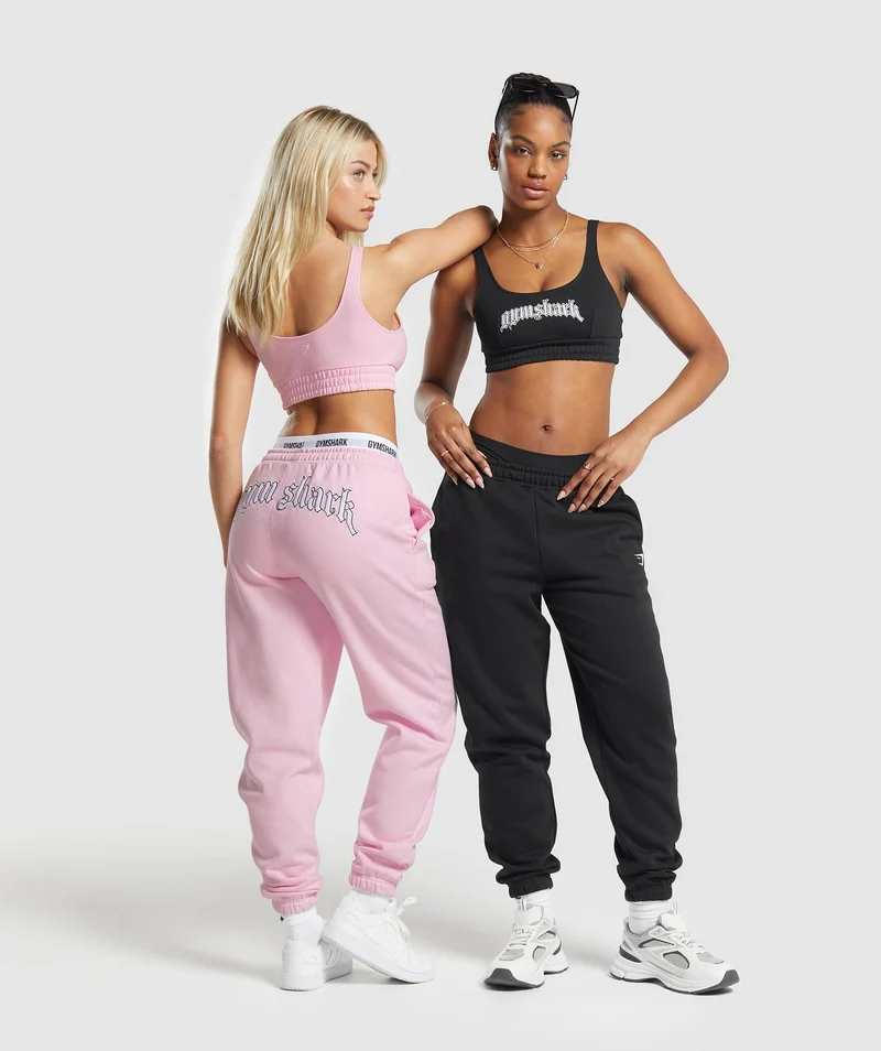 Gymshark Heavy Flex Sweatshirt Bralette - Dolly Pink