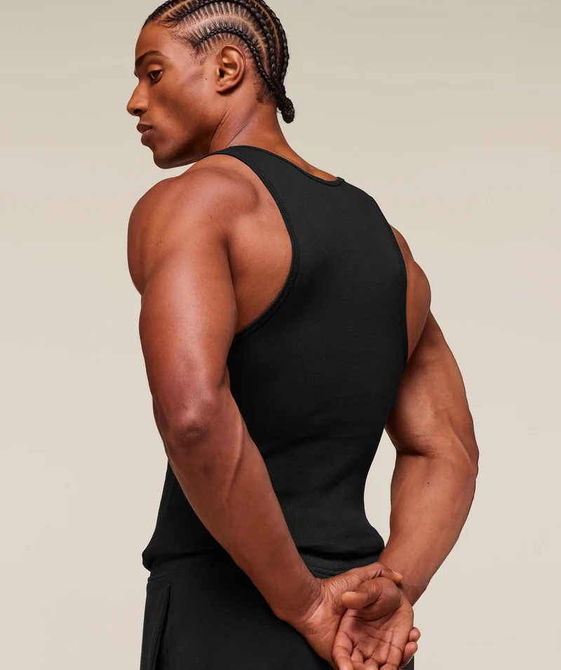 Gymshark Ribbed Tank 3 Pack - Black