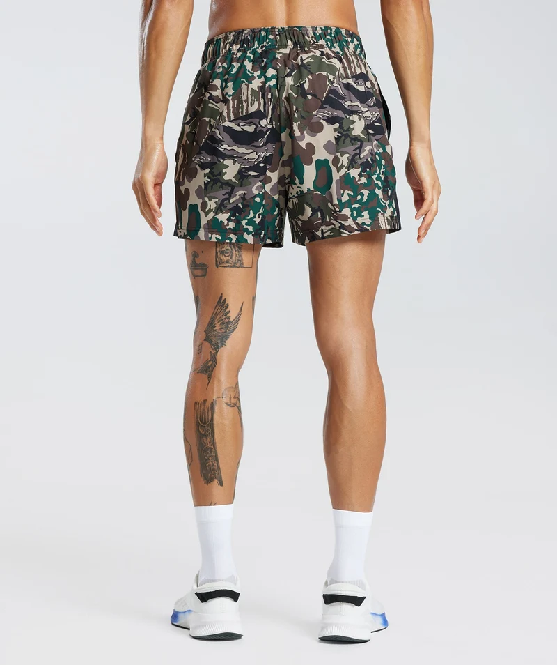 Gymshark Sport 5" Shorts - Cement Brown/Black