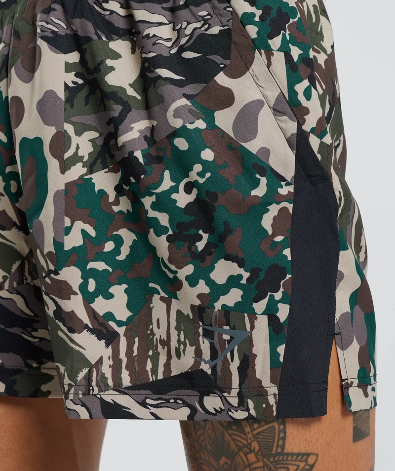 Gymshark Sport 5" Shorts - Cement Brown/Black