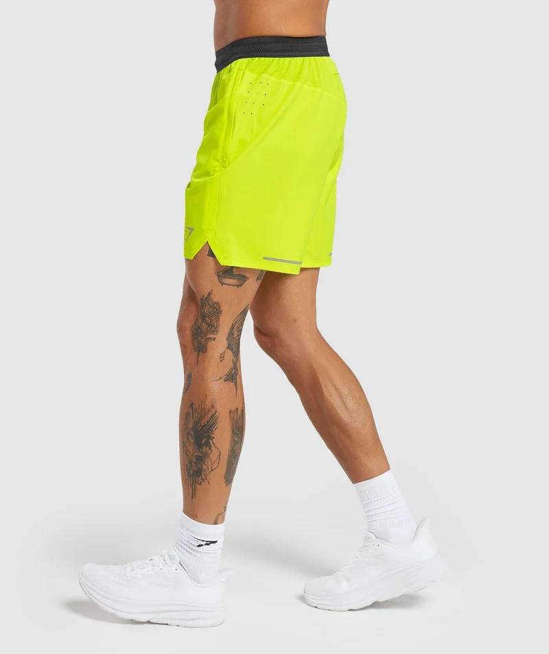 Gymshark Speed 7" Short - Fluo Speed Green