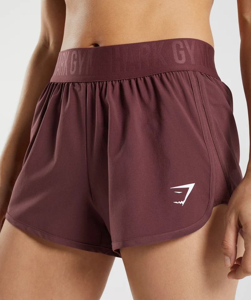 Gymshark Training Loose Fit Shorts - Cherry Brown