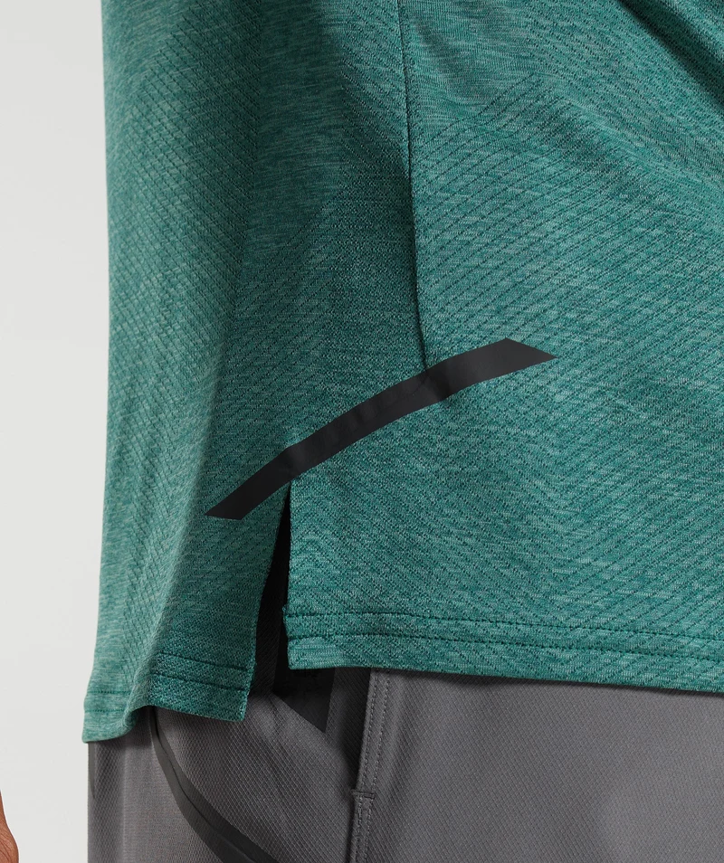 Gymshark Apex Long Sleeve T-shirt - Woodland Green/Hoya Green