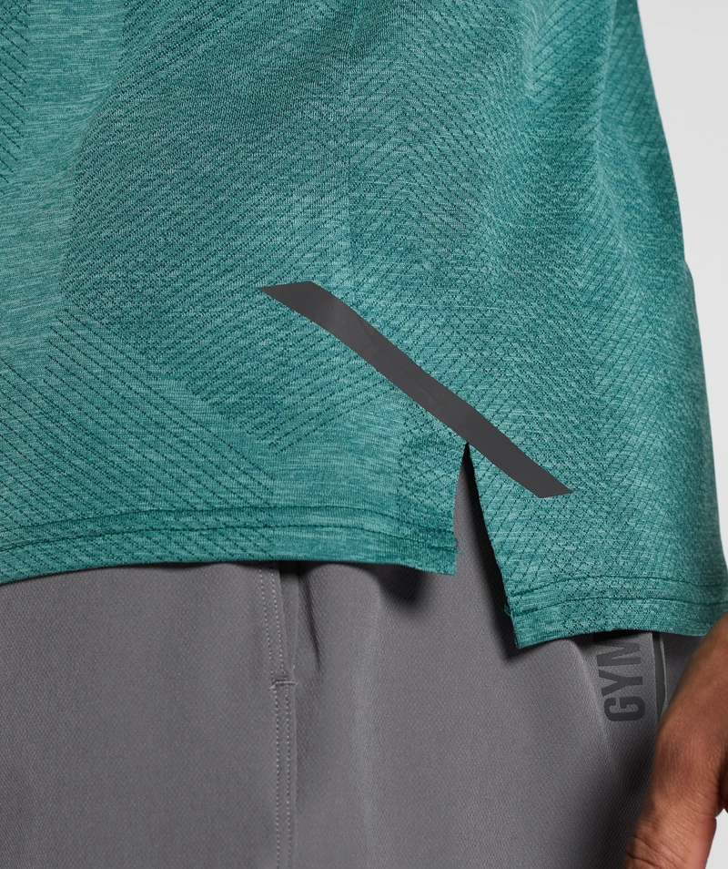 Gymshark Apex SS T-Shirt - Woodland Green/Hoya Green