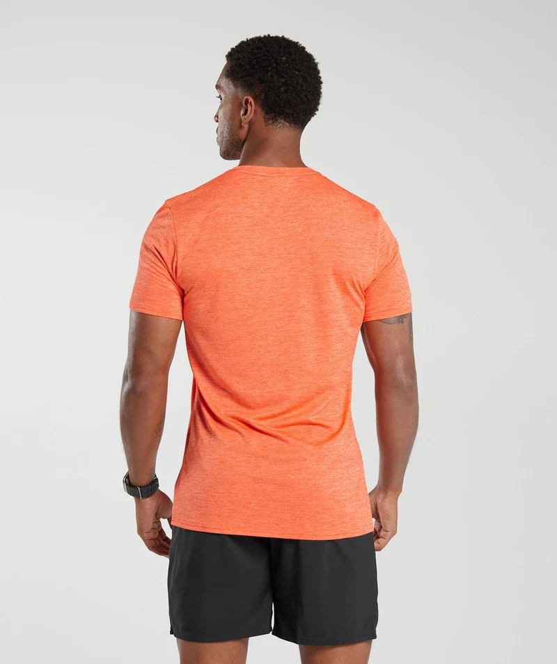Gymshark Arrival Marl T-Shirt - Orange