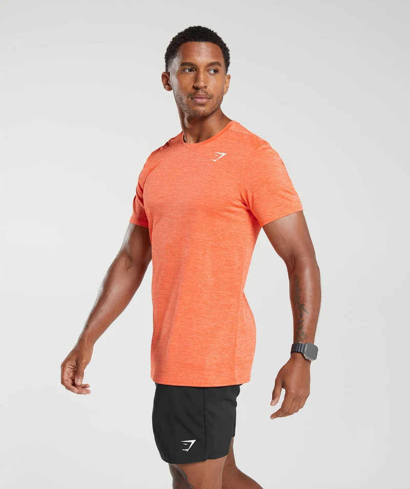 Gymshark Arrival Marl T-Shirt - Orange