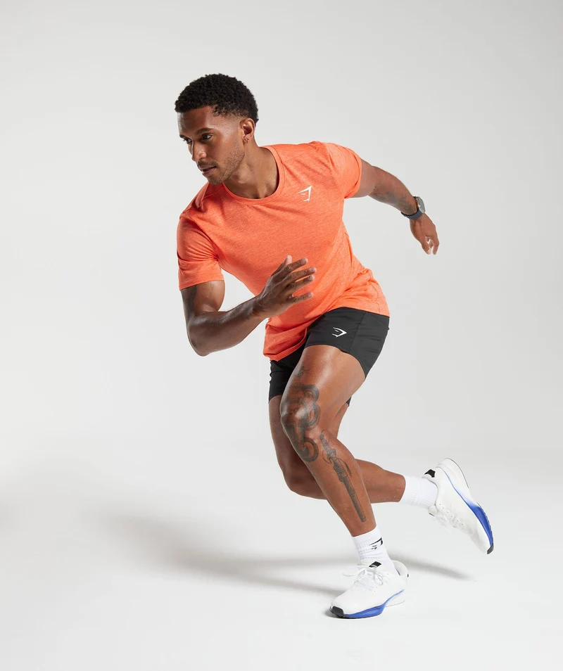 Gymshark Arrival Marl T-Shirt - Orange