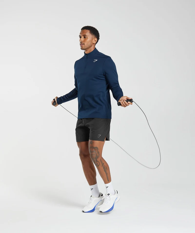 Gymshark Arrival 1/4 Zip - Navy
