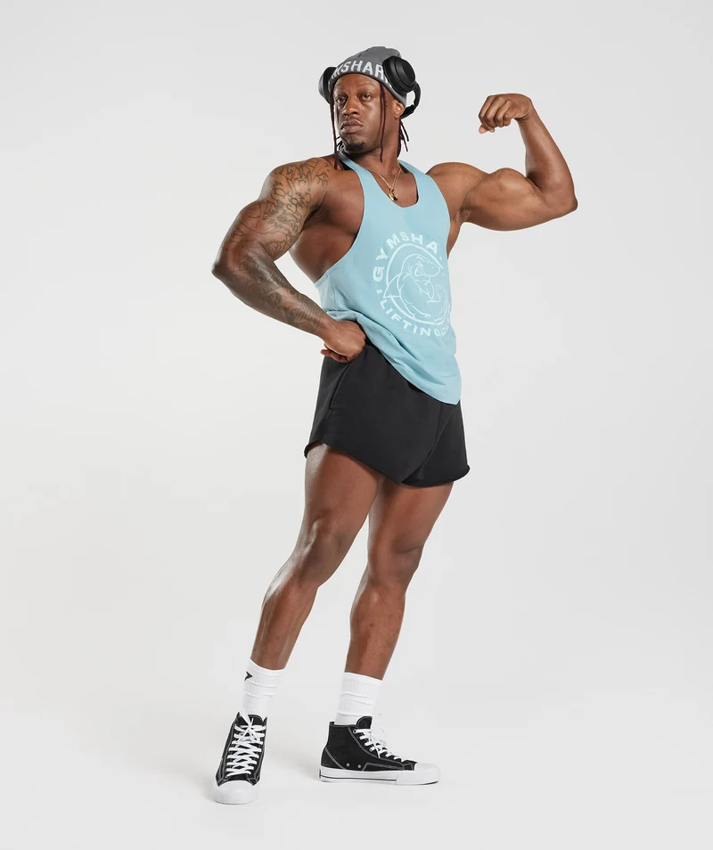 Gymshark Legacy Stringer - Iceberg Blue