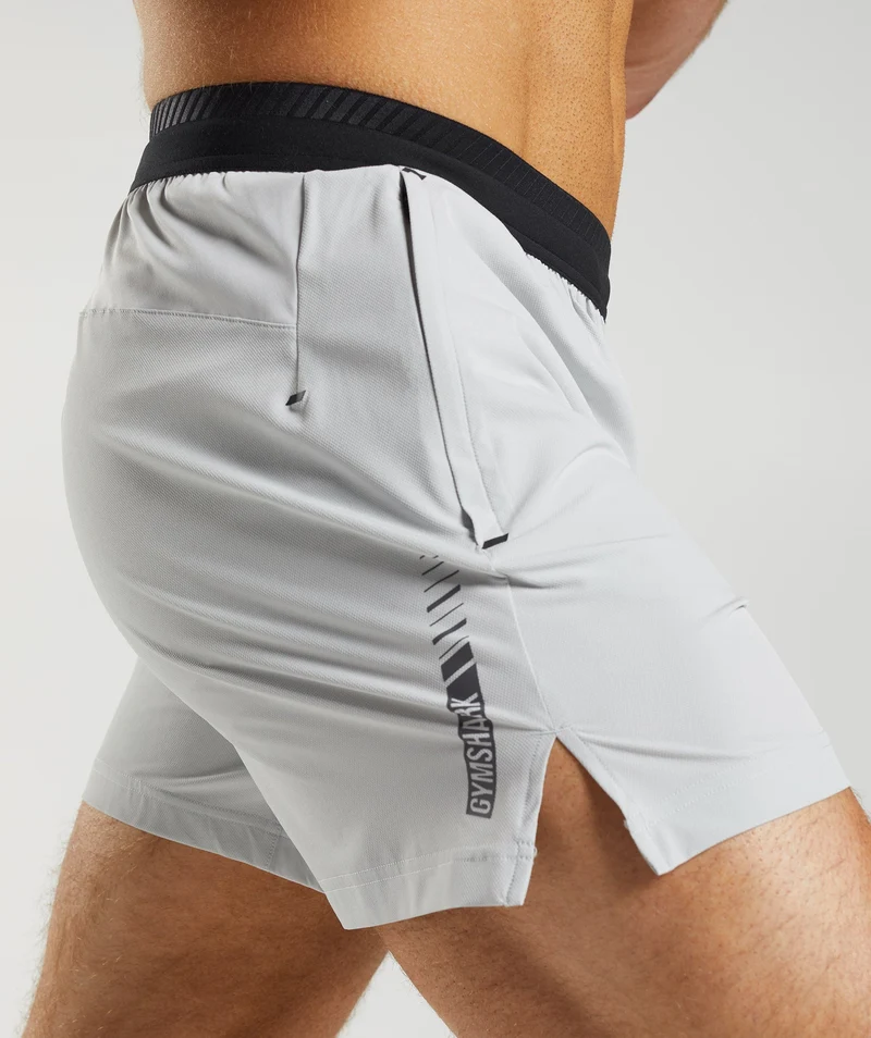 Gymshark Apex 5" Hybrid Short - Light Grey
