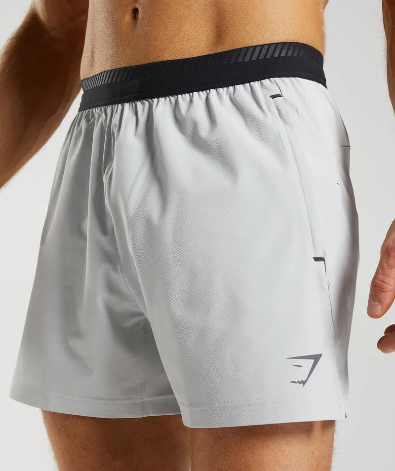 Gymshark Apex 5" Hybrid Short - Light Grey