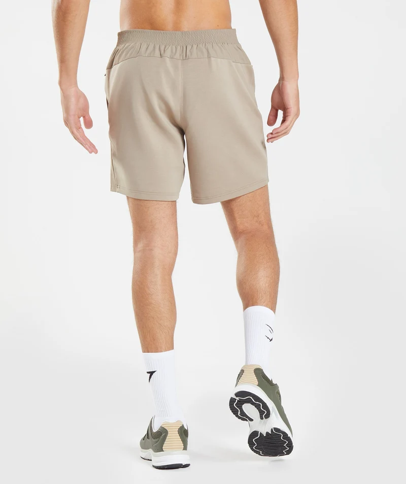 Gymshark Retake Woven Short - Cement Brown