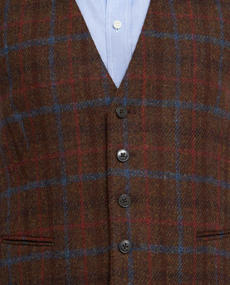 Harris Tweed Weste "Tailor" in Lord's Overcheck