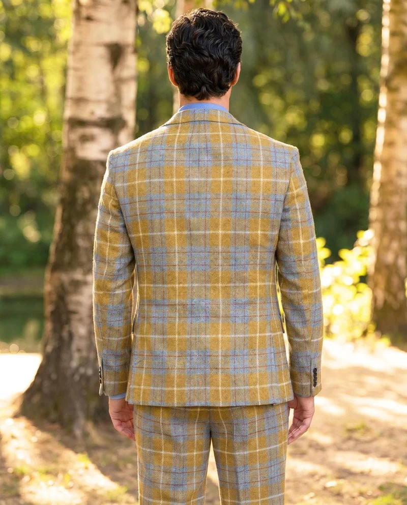 Harris Tweed Sakko "London" im amber check