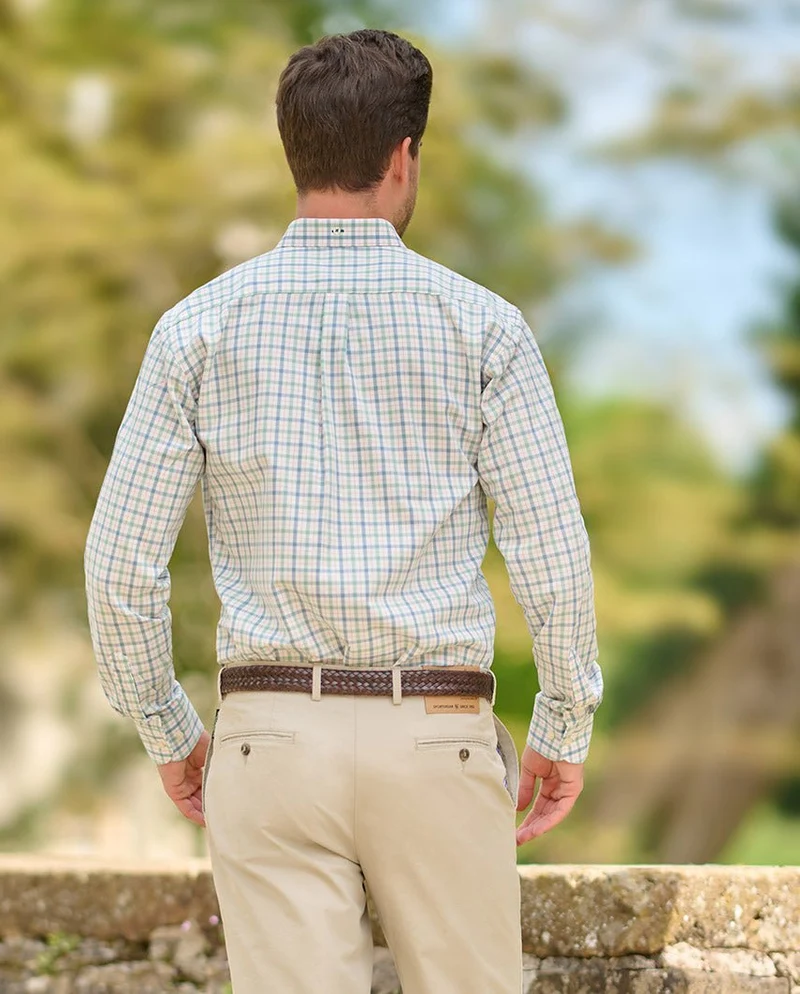 Button-Down-Hemd "Steward" in Pastell Karo