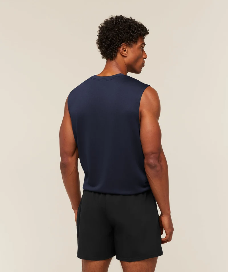 Gymshark Oversized Performance Tank - Heavy Blue