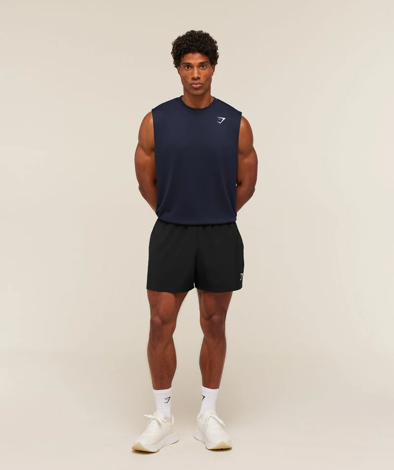 Gymshark Oversized Performance Tank - Heavy Blue