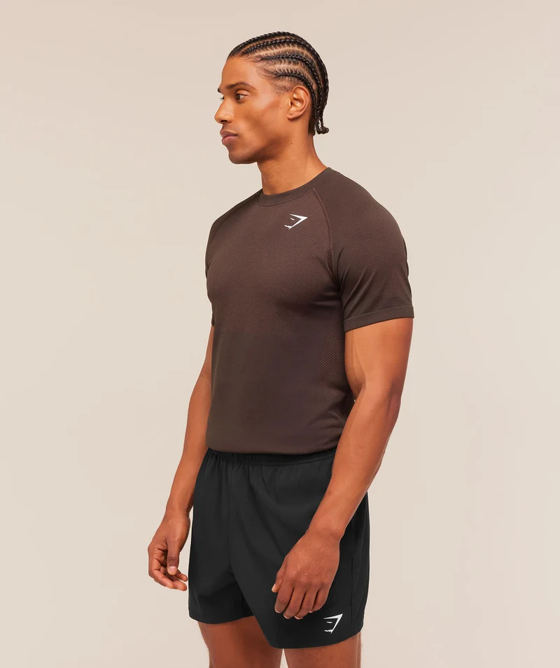 Gymshark Vital Seamless T-Shirt - Walnut Brown/Espresso Brown