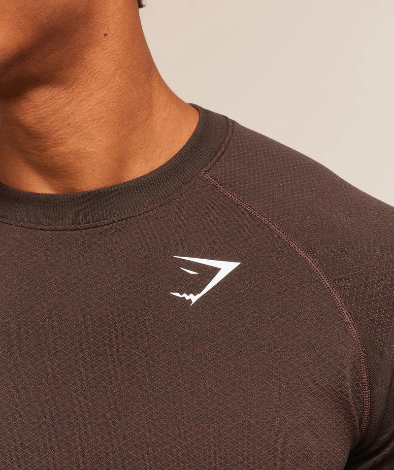 Gymshark Vital Seamless T-Shirt - Walnut Brown/Espresso Brown
