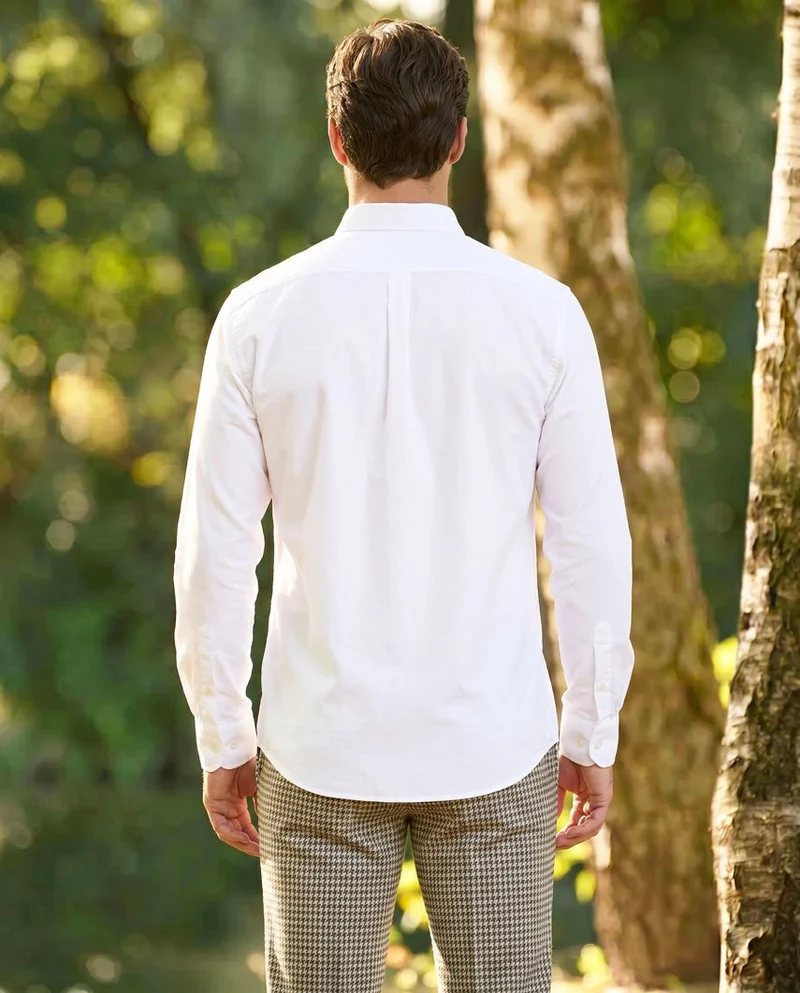 Button Down Hemd "Steward" in Oxford weiß