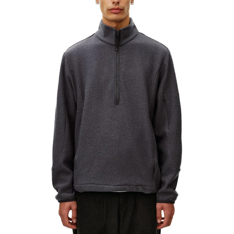 Pas Normal Studios Off-Race Boiled Wool Half-Zip