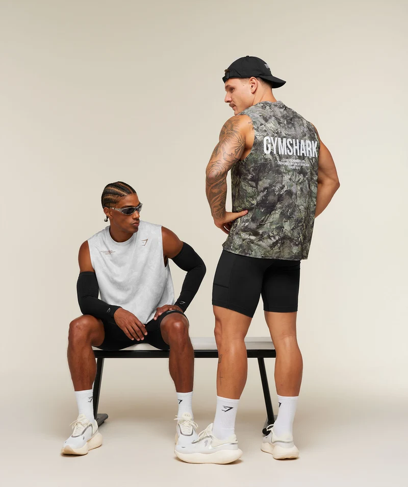 Gymshark Conditioning Club Tank - White/Lifestyle Brown
