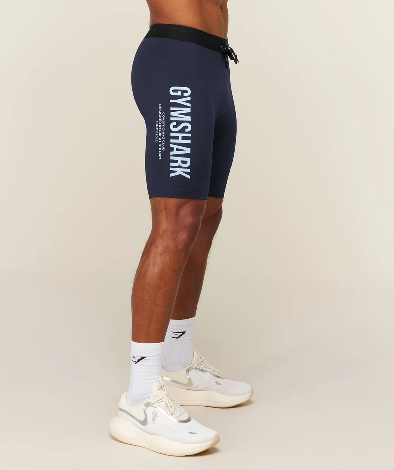Gymshark Conditioning Club Half Tight - Heavy Blue/Tranquil Blue