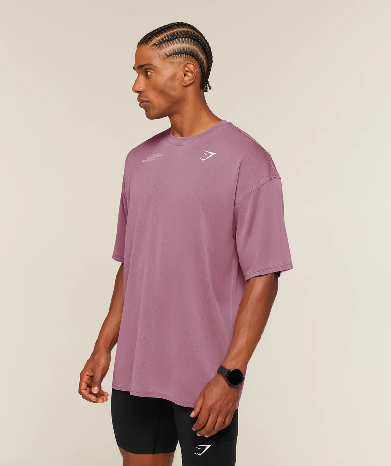Gymshark Conditioning Club Washed T-Shirt - Strength Pink/Haze Pink/Wash