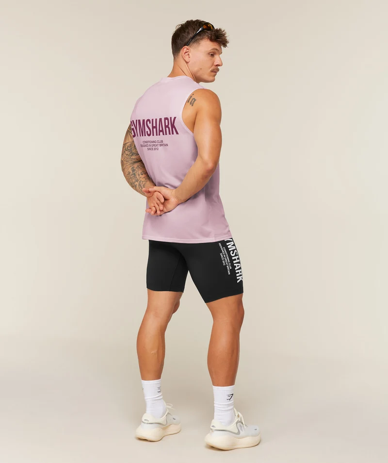 Gymshark Conditioning Club Washed Tank - Haze Pink/Soft Brown/Wash