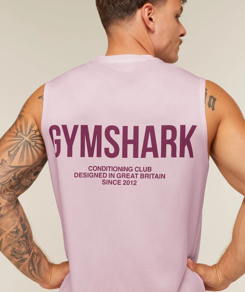 Gymshark Conditioning Club Washed Tank - Haze Pink/Soft Brown/Wash